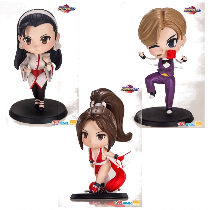 The King of Fighters '97 Chibi Mini Figure Chizuru Kagura / King / Mai Shiranui 10 cm