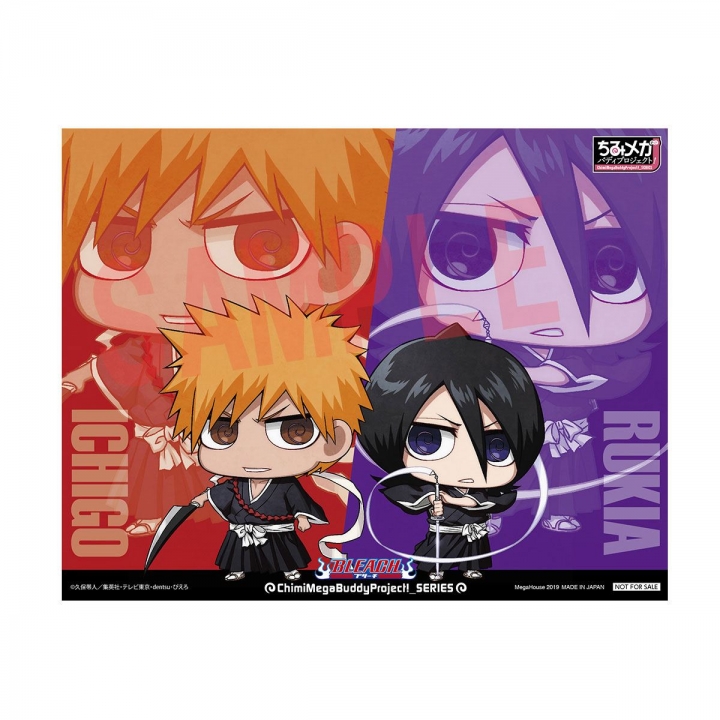 Bleach Chimimega Buddy Series Figure 2-Pack Ichigo & Rukia Set 7 cm