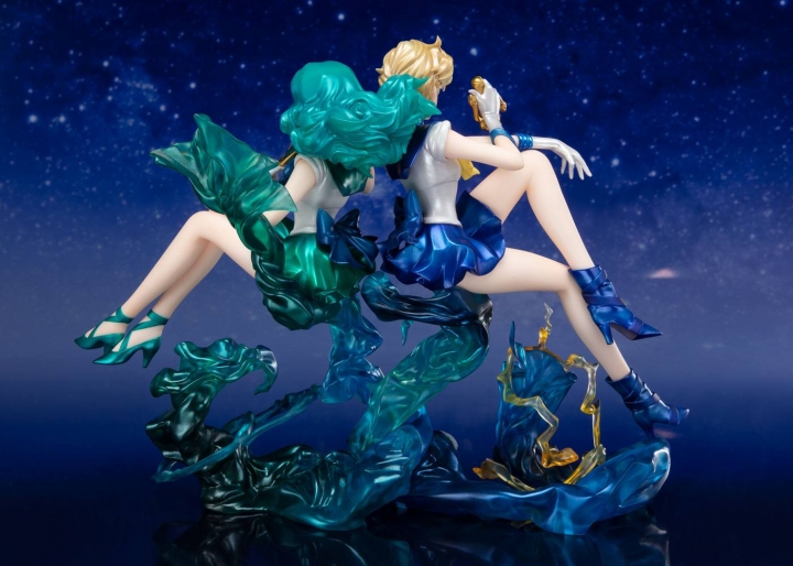 Sailor Moon Figuarts ZERO Chouette PVC Statue Sailor Neptune / Uranus Tamashii Web Exclusive 16 cm