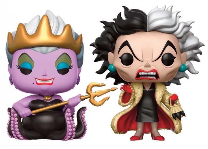 Disney Baddies POP! Disney Vinyl Figures 2-Pack Ursula & Cruella 9 cm