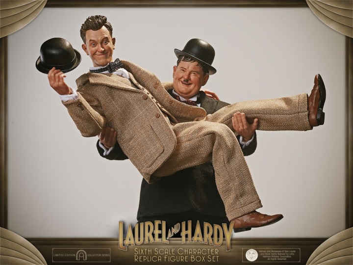 Laurel & Hardy Action Figure 2-Pack 1/6 Classic Suits Limited Edition 30-33 cm