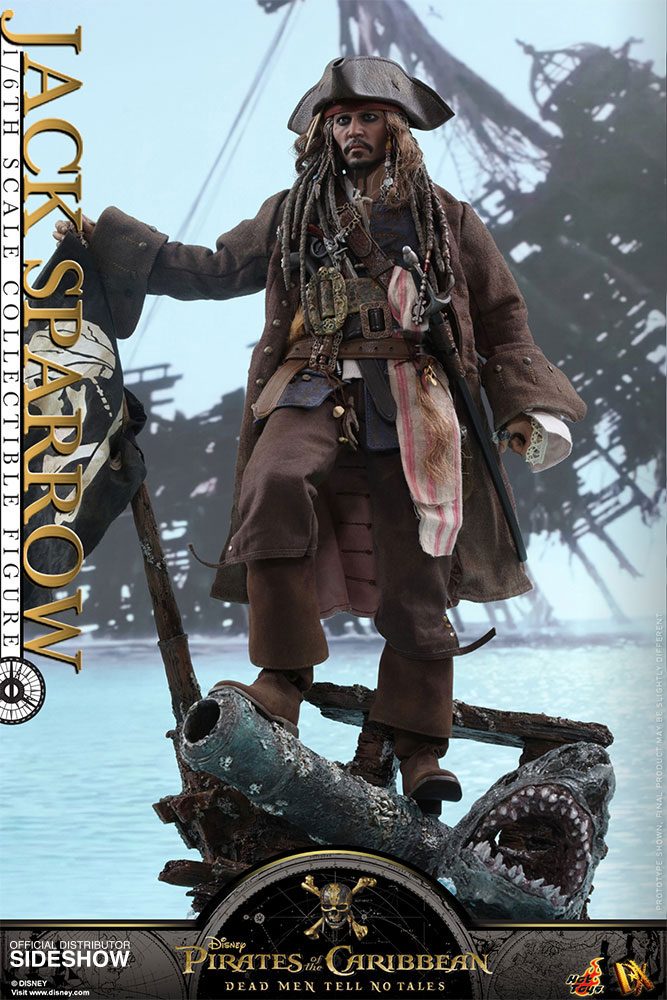 Hot Toys Pirates of the Caribbean Dead Men Tell No Tales Movie DX Action Figure 1/6 Jack Sparrow