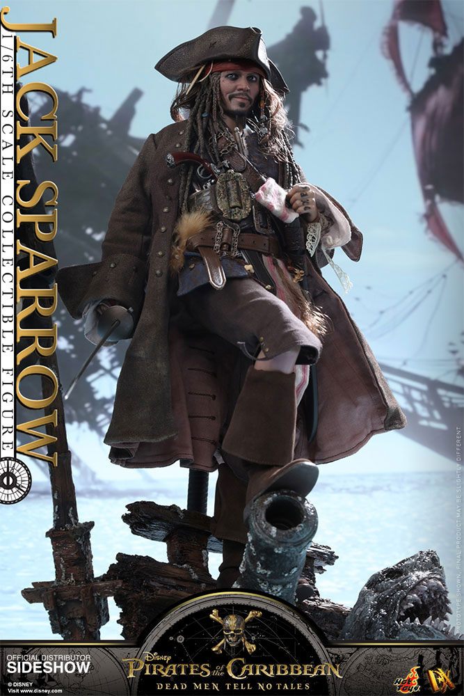 Hot Toys Pirates of the Caribbean Dead Men Tell No Tales Movie DX Action Figure 1/6 Jack Sparrow