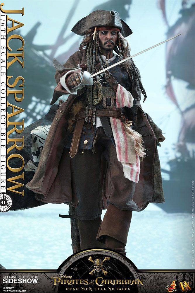 Hot Toys Pirates of the Caribbean Dead Men Tell No Tales Movie DX Action Figure 1/6 Jack Sparrow