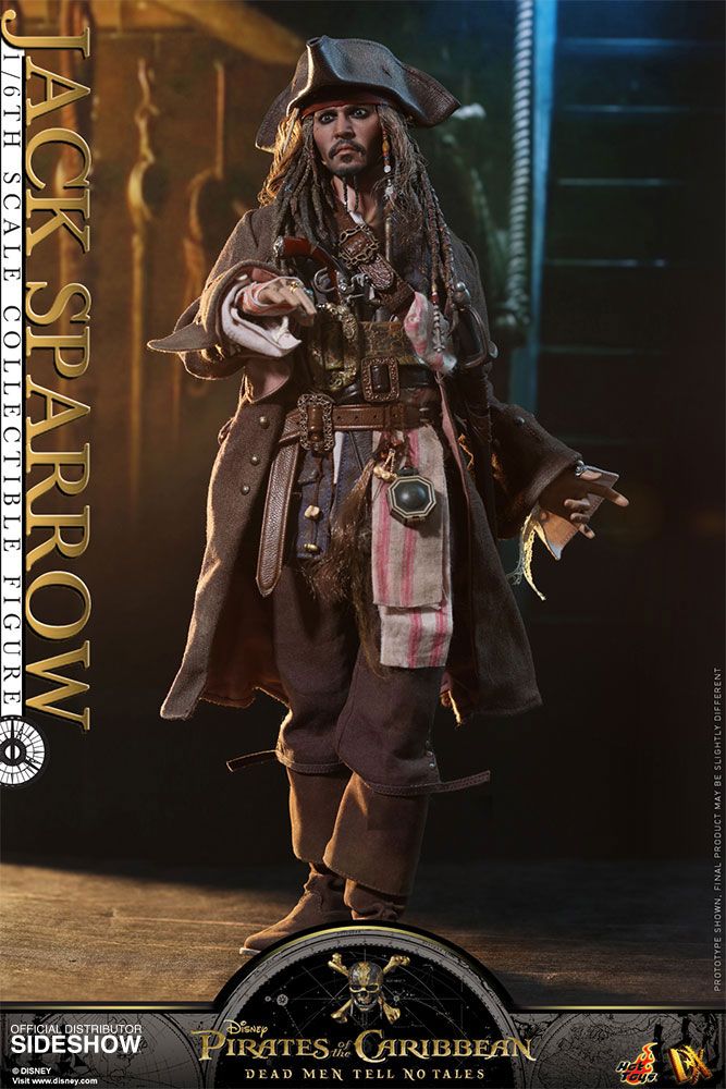 Hot Toys Pirates of the Caribbean Dead Men Tell No Tales Movie DX Action Figure 1/6 Jack Sparrow