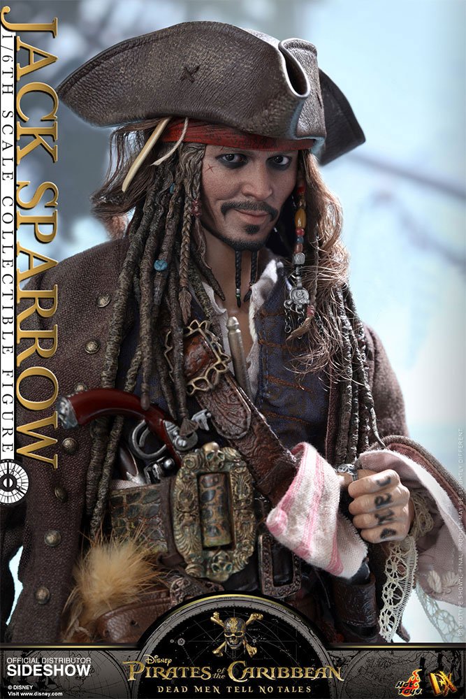 Hot Toys Pirates of the Caribbean Dead Men Tell No Tales Movie DX Action Figure 1/6 Jack Sparrow