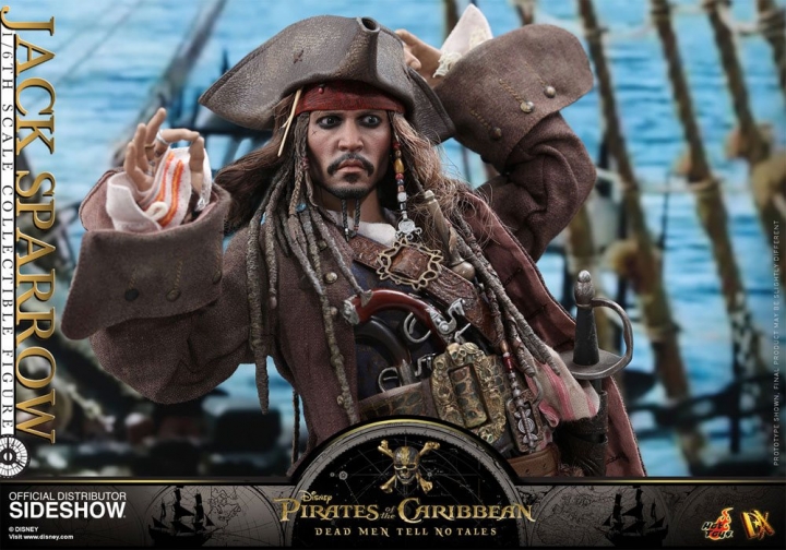 Hot Toys Pirates of the Caribbean Dead Men Tell No Tales Movie DX Action Figure 1/6 Jack Sparrow