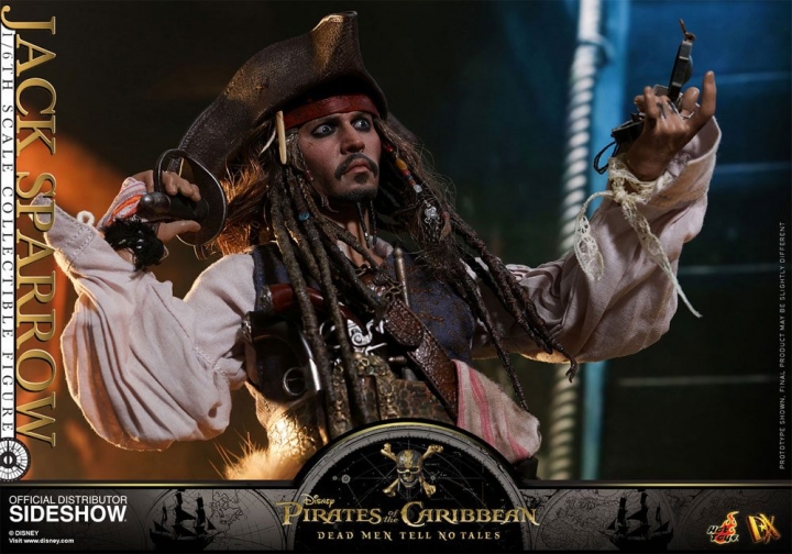 Hot Toys Pirates of the Caribbean Dead Men Tell No Tales Movie DX Action Figure 1/6 Jack Sparrow