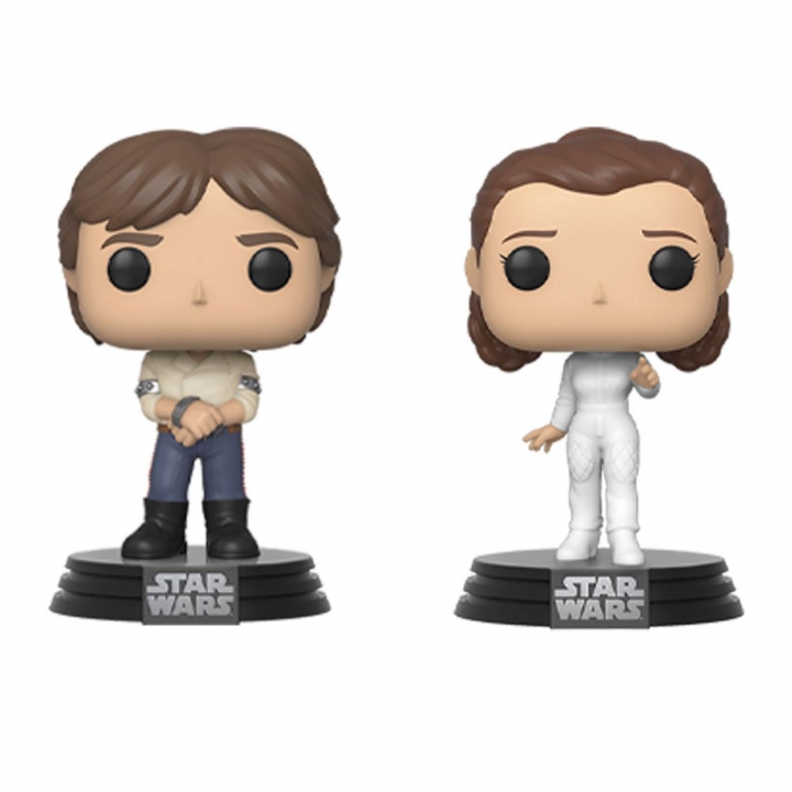 Star Wars POP! Movies Vinyl Figures 2-Pack Han & Leila Empire Strikes Back 40th Anniversary 9 cm