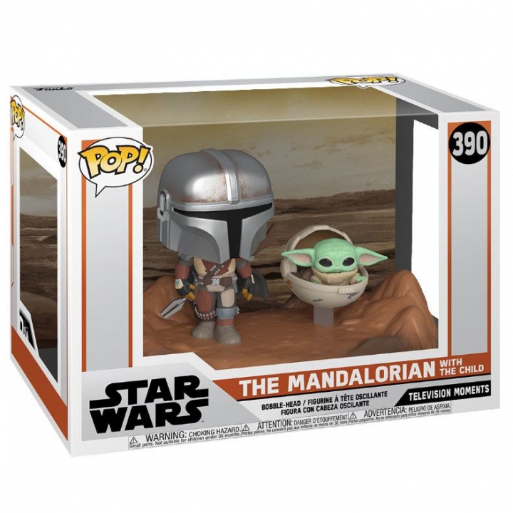 The Mandalorian POP Moment! Vinyl Figures 2-Pack Mandalorian & Child 9 cm