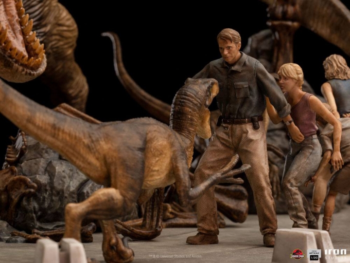 Jurassic Park Demi Art Scale Statue 1/20 The Final Scene 48 cm