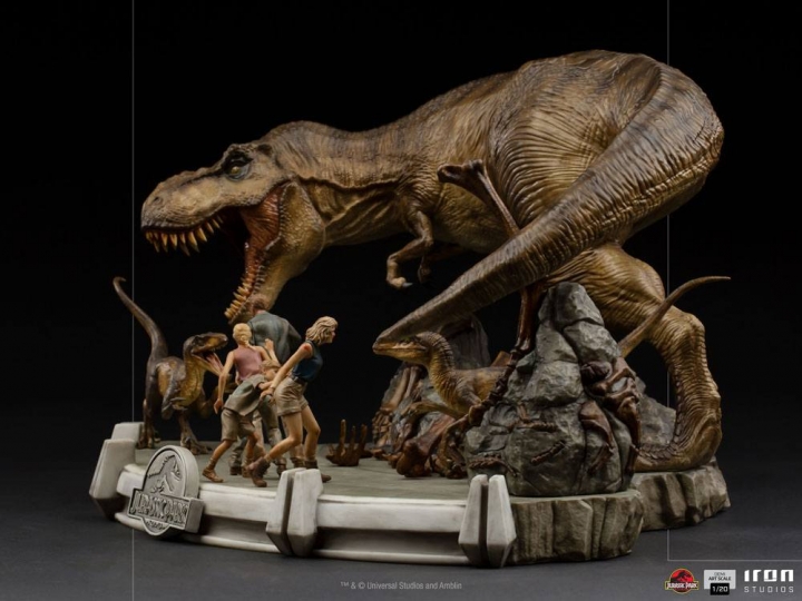 Jurassic Park Demi Art Scale Statue 1/20 The Final Scene 48 cm