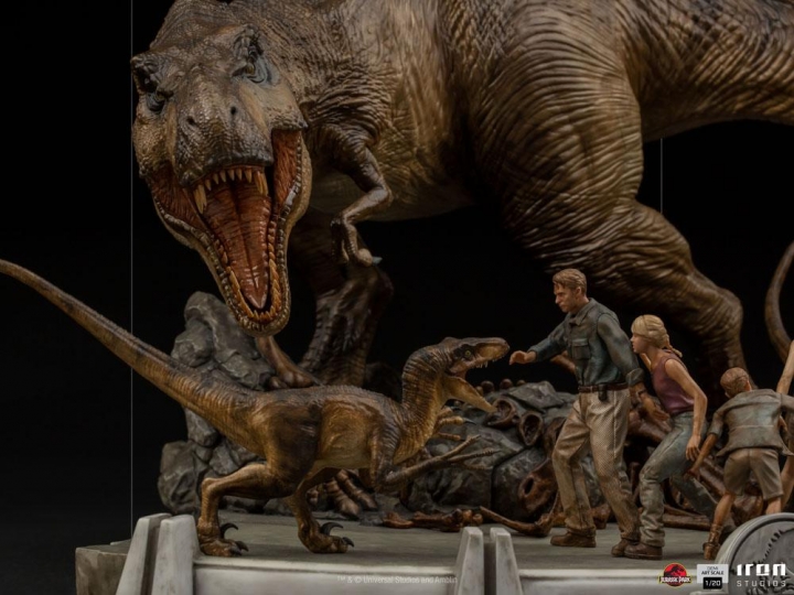 Jurassic Park Demi Art Scale Statue 1/20 The Final Scene 48 cm