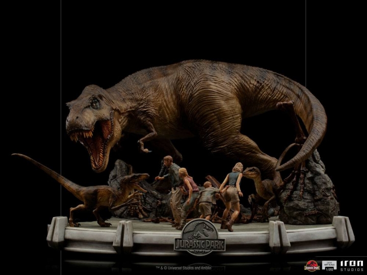 Jurassic Park Demi Art Scale Statue 1/20 The Final Scene 48 cm