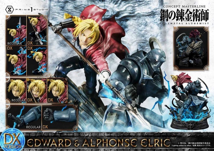 Fullmetal Alchemist Statue 1/6 Edward & Alphonse Elric Deluxe Version 56 cm