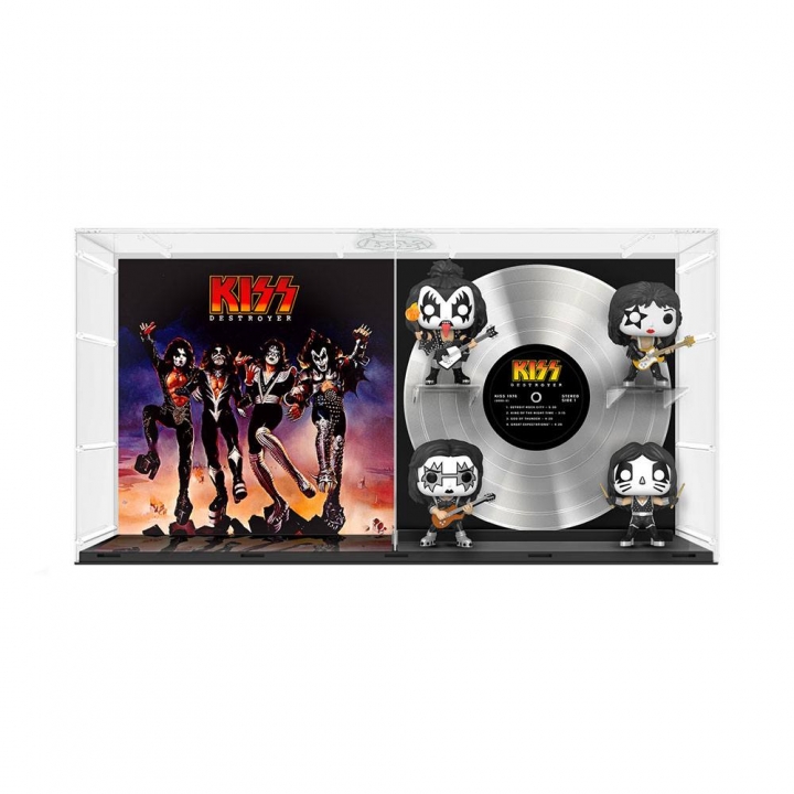 KISS POP! Albums Vinyl Figure 4-Pack Destroyer GITD 9 cm