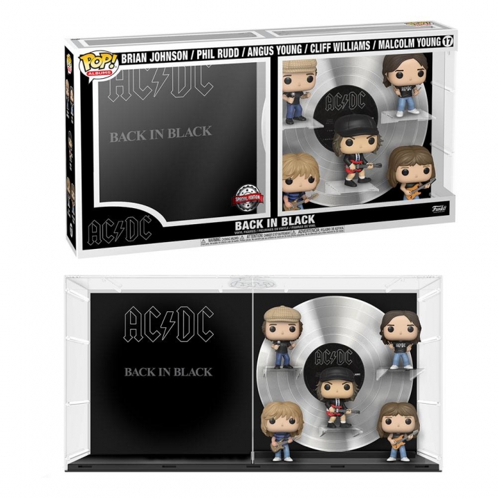 AC/DC POP! Albums Vinyl Figure 5-Pack Back In Black 9 cm