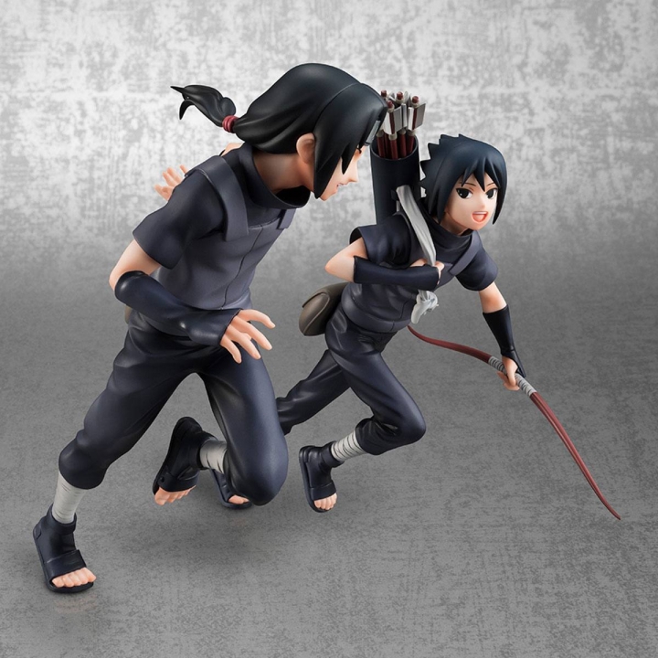 Naruto Shippuden G.E.M. Series PVC Statues Uchiha Itachi & Sasuke 16 - 18 cm