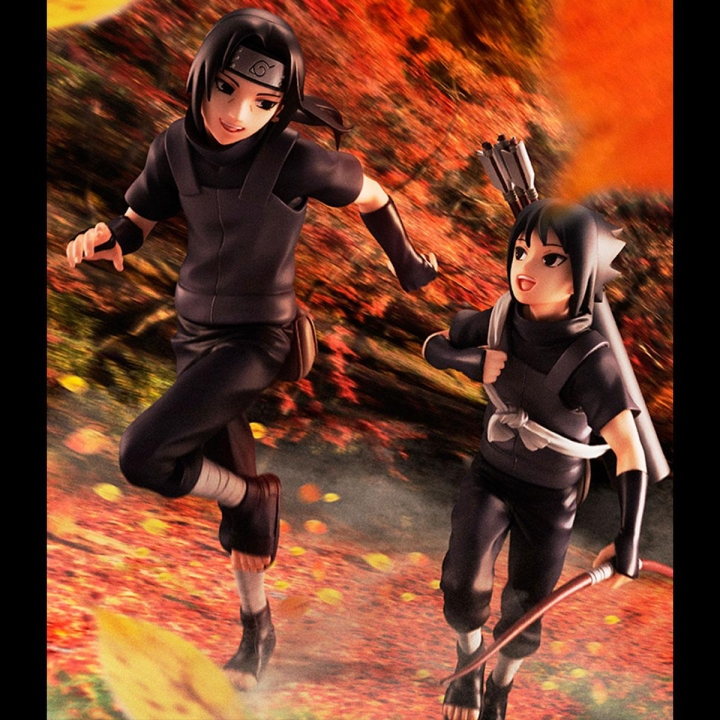 Naruto Shippuden G.E.M. Series PVC Statues Uchiha Itachi & Sasuke 16 - 18 cm