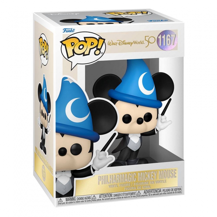 Walt Disney Word 50th Anniversary POP! Disney Vinyl Figure Philharmagic Mickey 9 cm