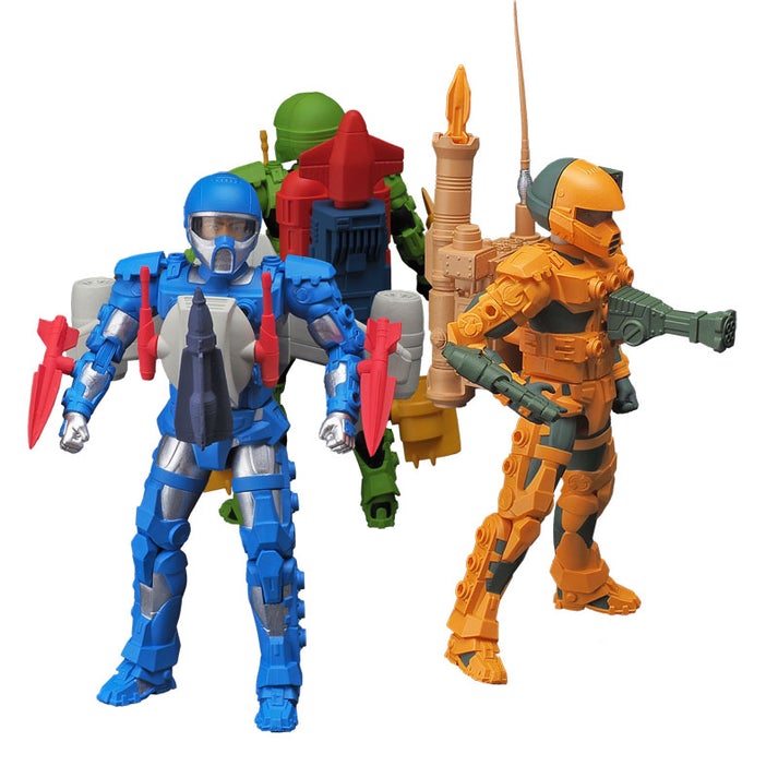 80'S Commanders / Centurions Action Figure (3 PACK SET) 16 cm