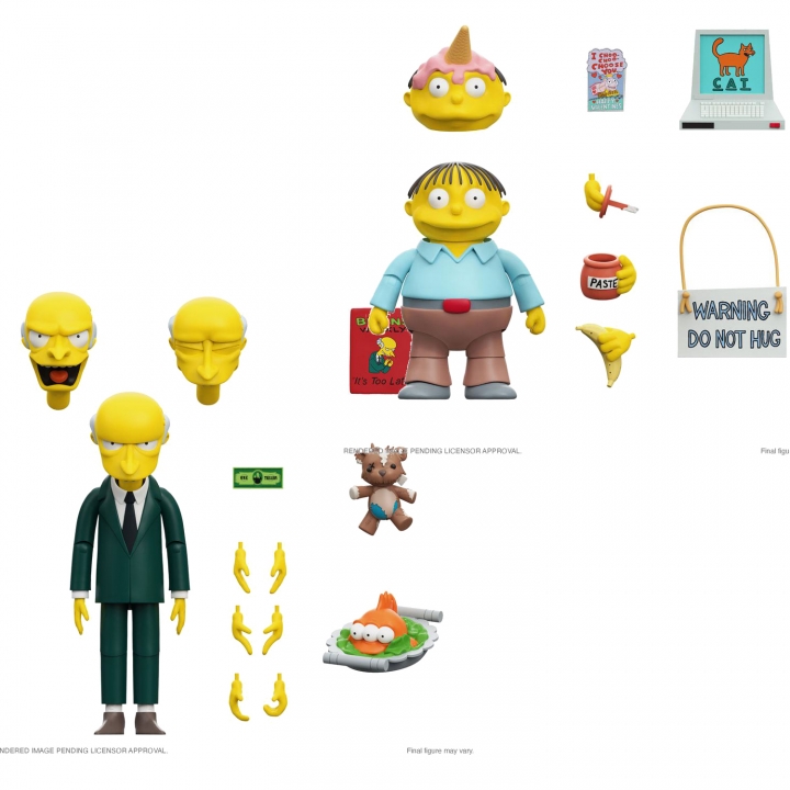 The Simpsons Ultimates Action Figure C. Montgomery Burns / Ralph Wiggun18 cm