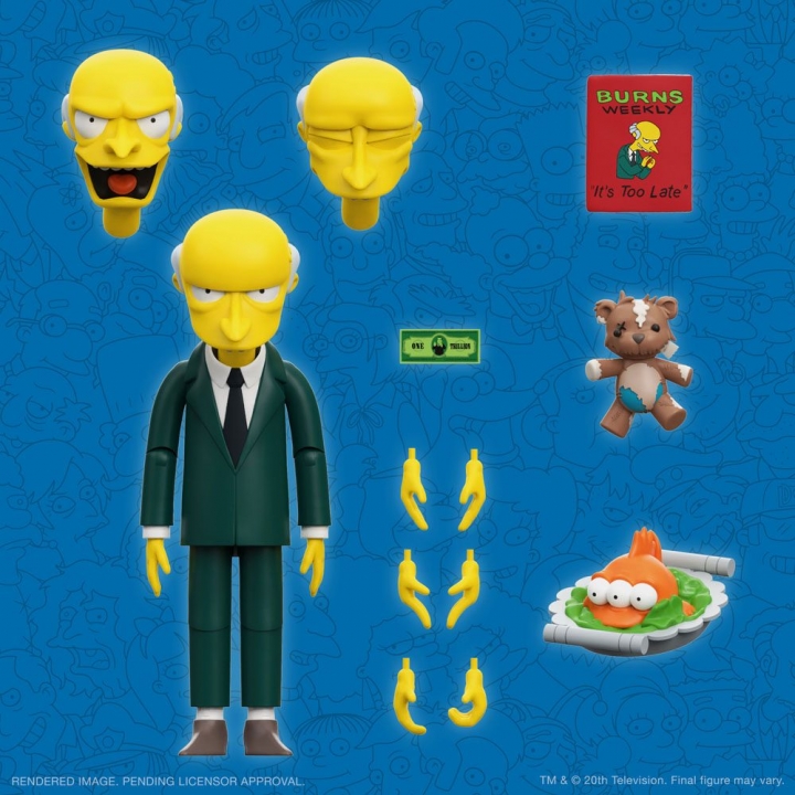 The Simpsons Ultimates Action Figure C. Montgomery Burns / Ralph Wiggun18 cm