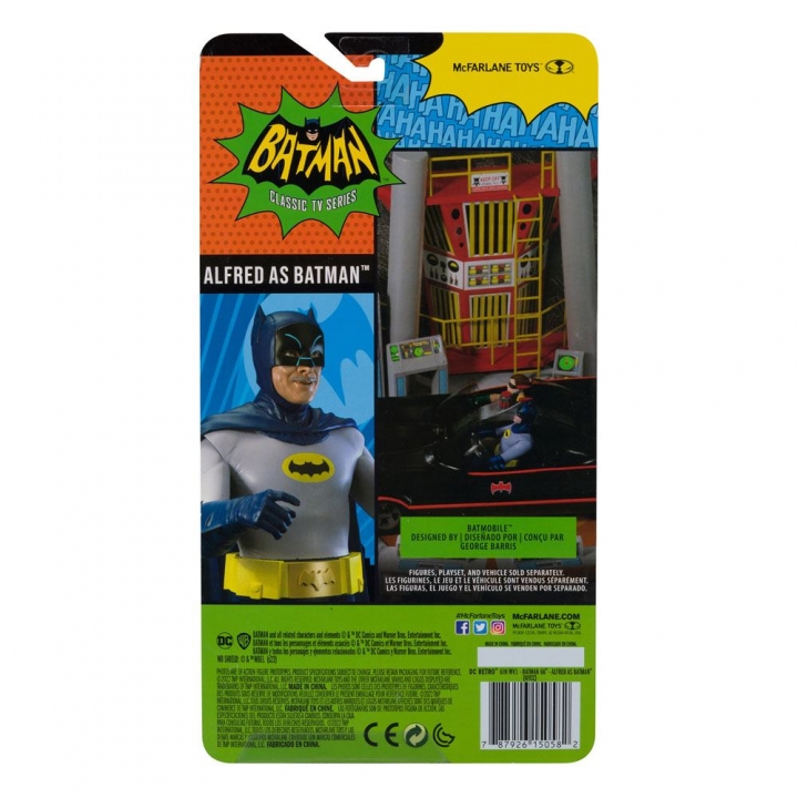 DC Retro Action Figure Batman 66 Alfred As Batman (NYCC) 15 cm