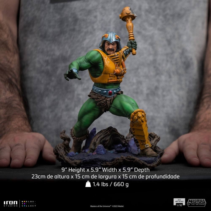 Masters of the Universe Battle Diorama Series Art Scale Statue 1/10 Ram-Man / Man-at-Arms 17-23 cm