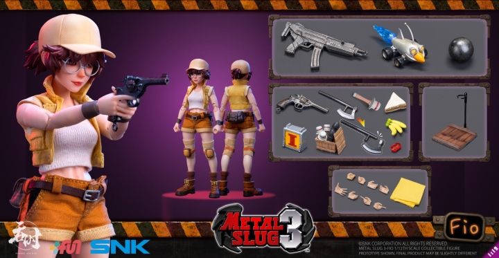 Metal Slug 3 Action Figure 1/12 Fiolina Germi Tunshi Studio SNK TS-006