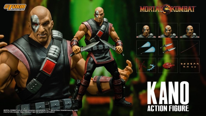 Mortal Kombat Action Figure 1/12 Kano 18 cm