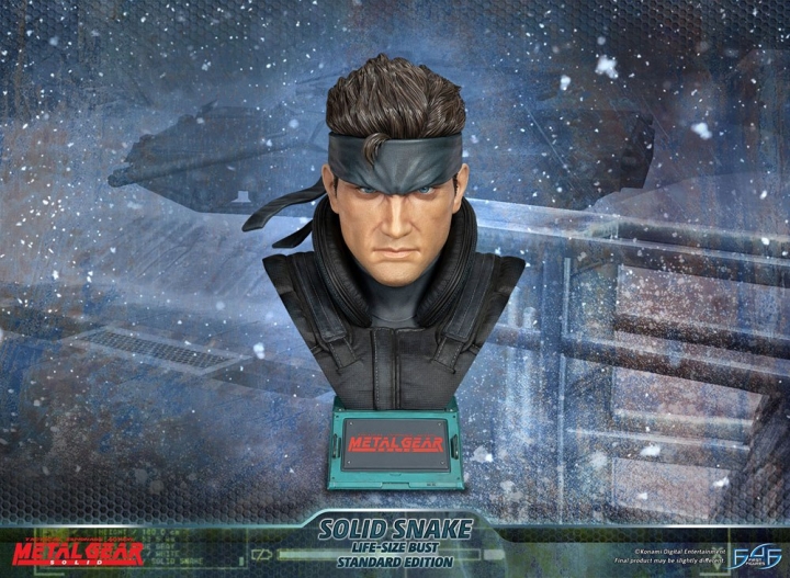 Metal Gear Solid Life-Size Bust 1/1 Solid Snake 56 cm