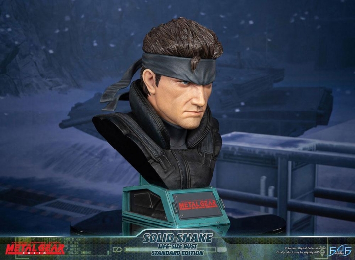 Metal Gear Solid Life-Size Bust 1/1 Solid Snake 56 cm