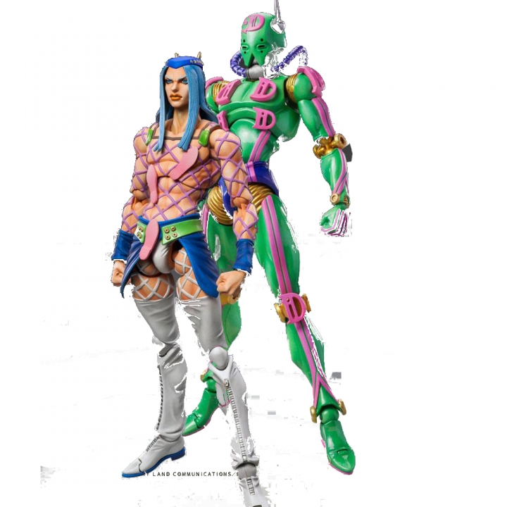 JoJo's Bizarre Adventure Part6 Stone Ocean Action Figure Chozokado Narciso Anasui / Diver Down15 cm