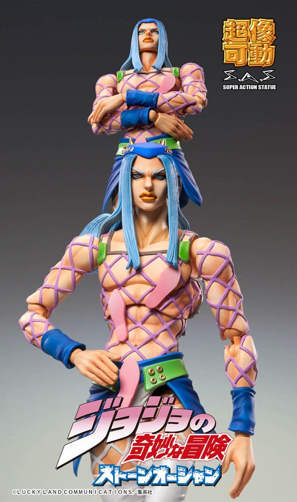 JoJo's Bizarre Adventure Part6 Stone Ocean Action Figure Chozokado Narciso Anasui / Diver Down15 cm