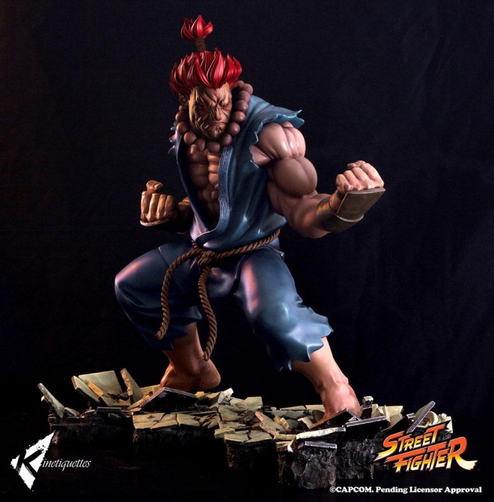 Street Fighter Diorama Akuma Raging Demon 45 cm