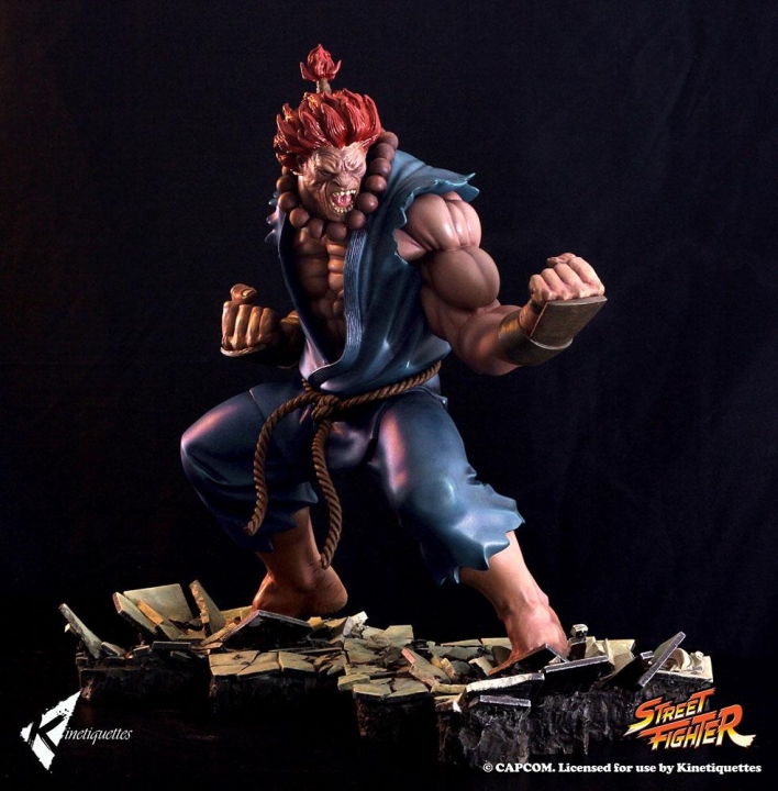 Street Fighter Diorama Akuma Raging Demon 45 cm