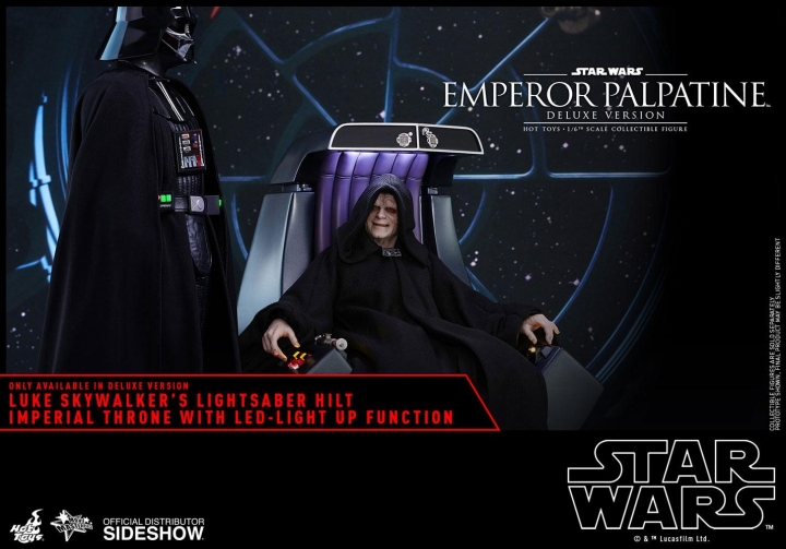 Hot Toys Star Wars Episode VI Movie Masterpiece 1/6 Figure Emperor Palpatine Deluxe Version 29 cm