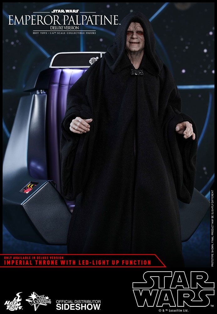 Hot Toys Star Wars Episode VI Movie Masterpiece 1/6 Figure Emperor Palpatine Deluxe Version 29 cm