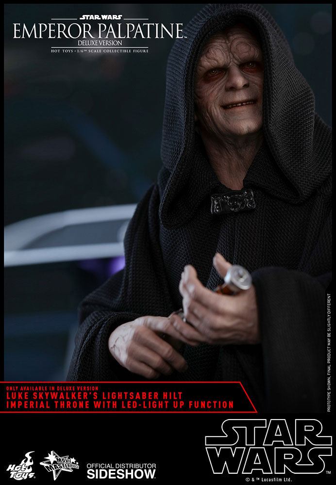 Hot Toys Star Wars Episode VI Movie Masterpiece 1/6 Figure Emperor Palpatine Deluxe Version 29 cm