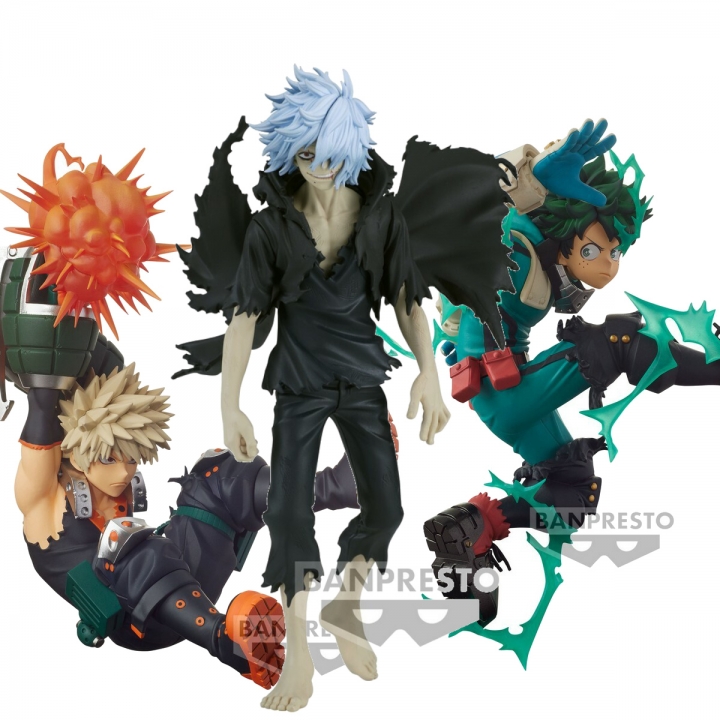 My Hero Academia: Katsuki Bakugo / Tomura Shigaraki DXF / Izuku Midoriya PVC Statue 9-18-10 cm