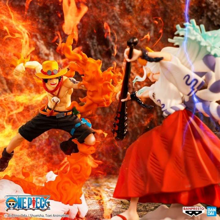 One Piece: Senkozekkei - Yamato / Portgas.D.Ace PVC Statue 11-9 cm