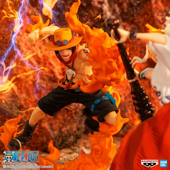 One Piece: Senkozekkei - Yamato / Portgas.D.Ace PVC Statue 11-9 cm