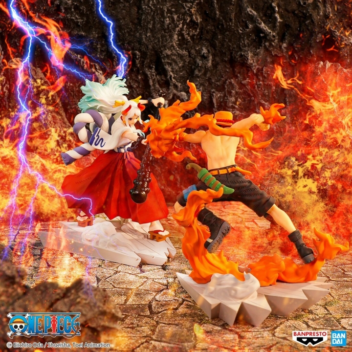 One Piece: Senkozekkei - Yamato / Portgas.D.Ace PVC Statue 11-9 cm