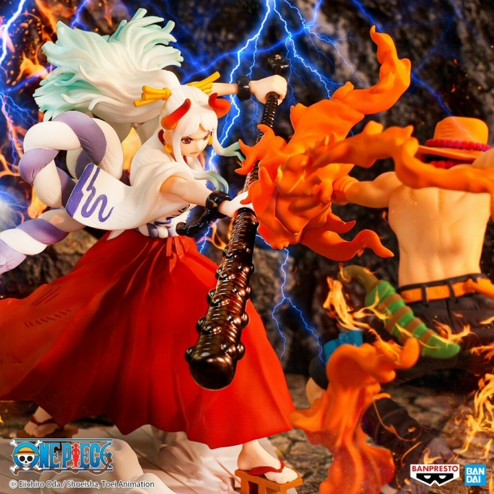 One Piece: Senkozekkei - Yamato / Portgas.D.Ace PVC Statue 11-9 cm