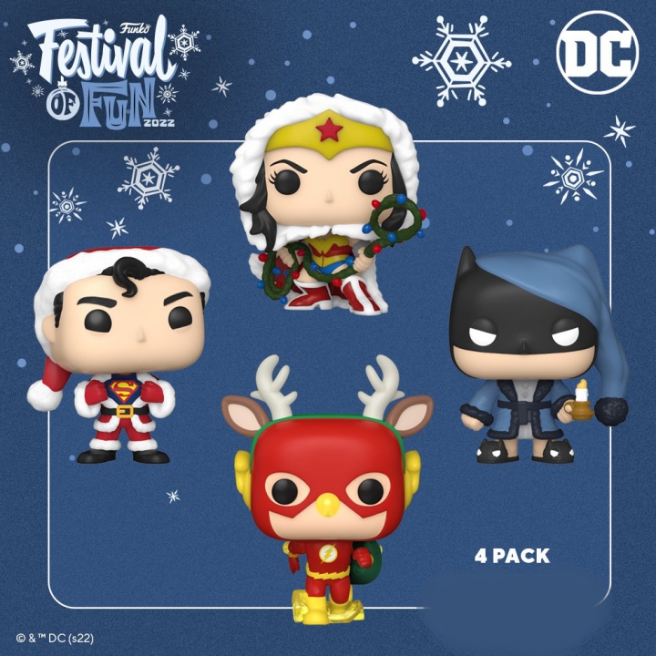 DC Comics Holiday 2022 Pocket POP! Vinyl Figures 4-Pack Tree Holiday Box 4 cm