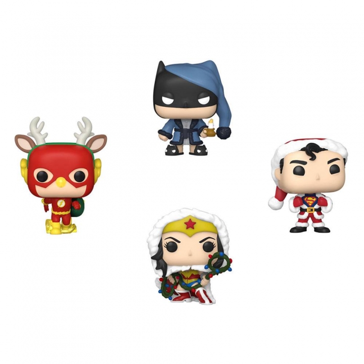 DC Comics Holiday 2022 Pocket POP! Vinyl Figures 4-Pack Tree Holiday Box 4 cm