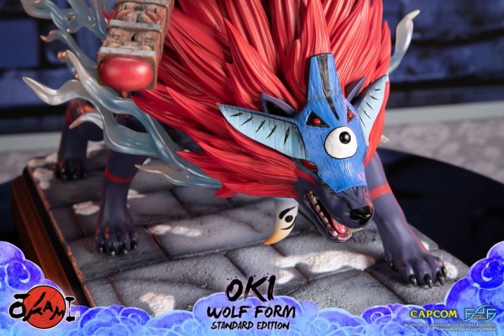 Okami Statue Oki (Wolf Form) 35 cm