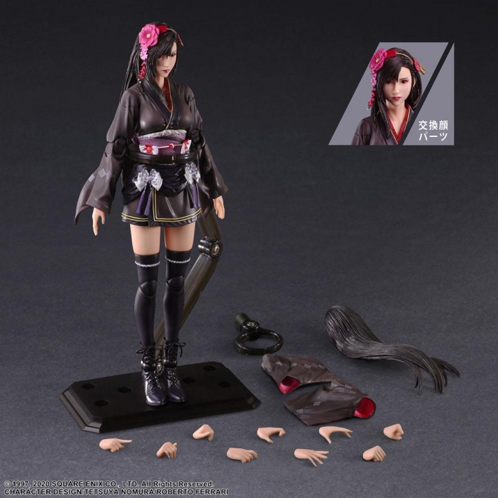 Final Fantasy VII Remake Play Arts Kai Action Figure Tifa Lockhart Exotic Dress Ver. 25 cm