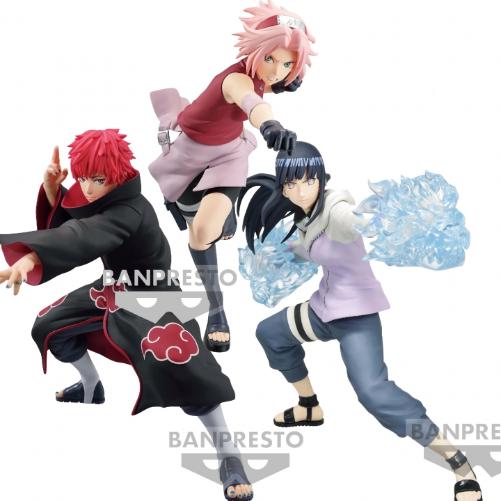 Naruto Shippuden: Vibrations Stars - PVC Statue Sasori / Haruno Sakura / Hyuga Hinata 15-16 cm